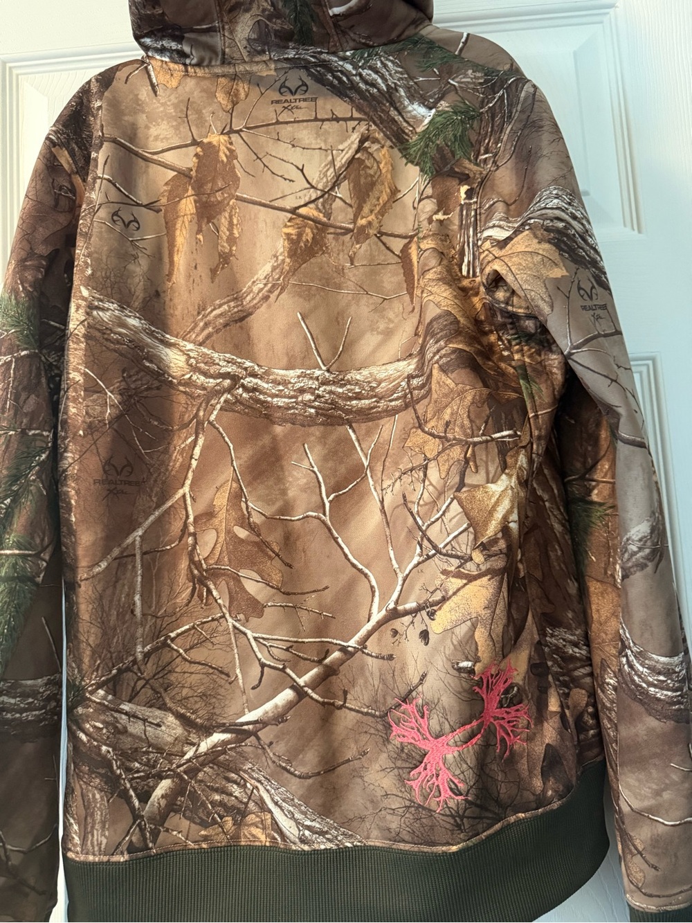 Realtree Camouflage Full-Zip Hoodie in Brown and Green - Picture 7 of 7